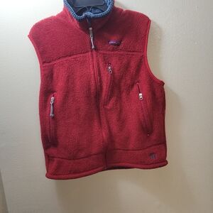 Patagonia Kids Red Fleece Vest